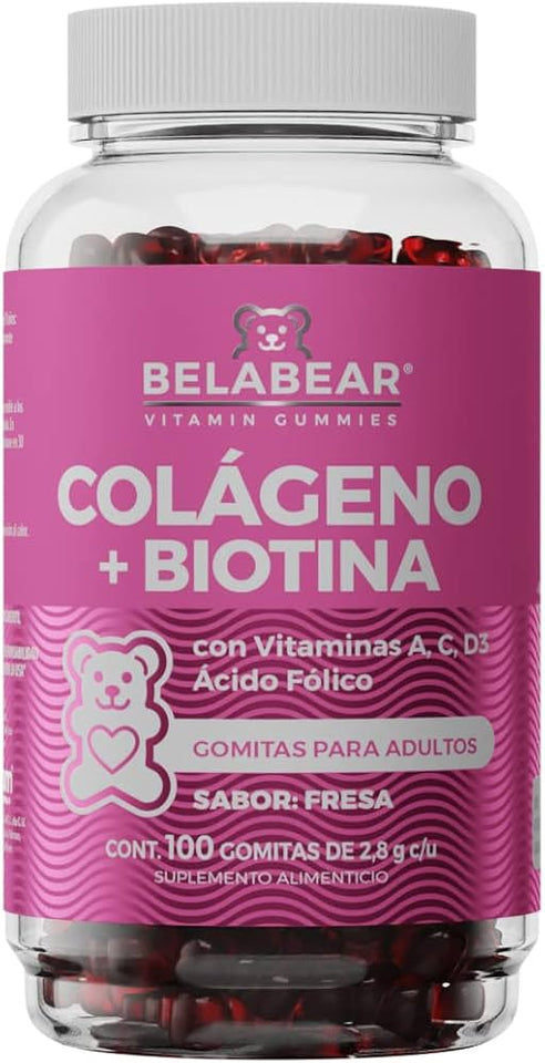 GOMITAS DE COLÁGENO CON BIOTINA