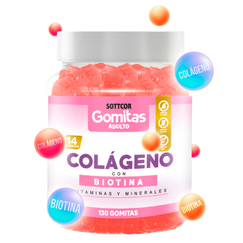 GOMITAS DE COLÁGENO CON BIOTINA