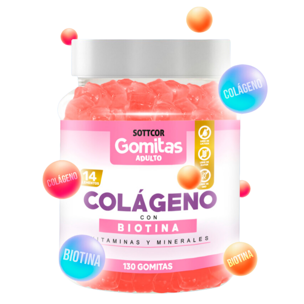 GOMITAS DE COLÁGENO CON BIOTINA